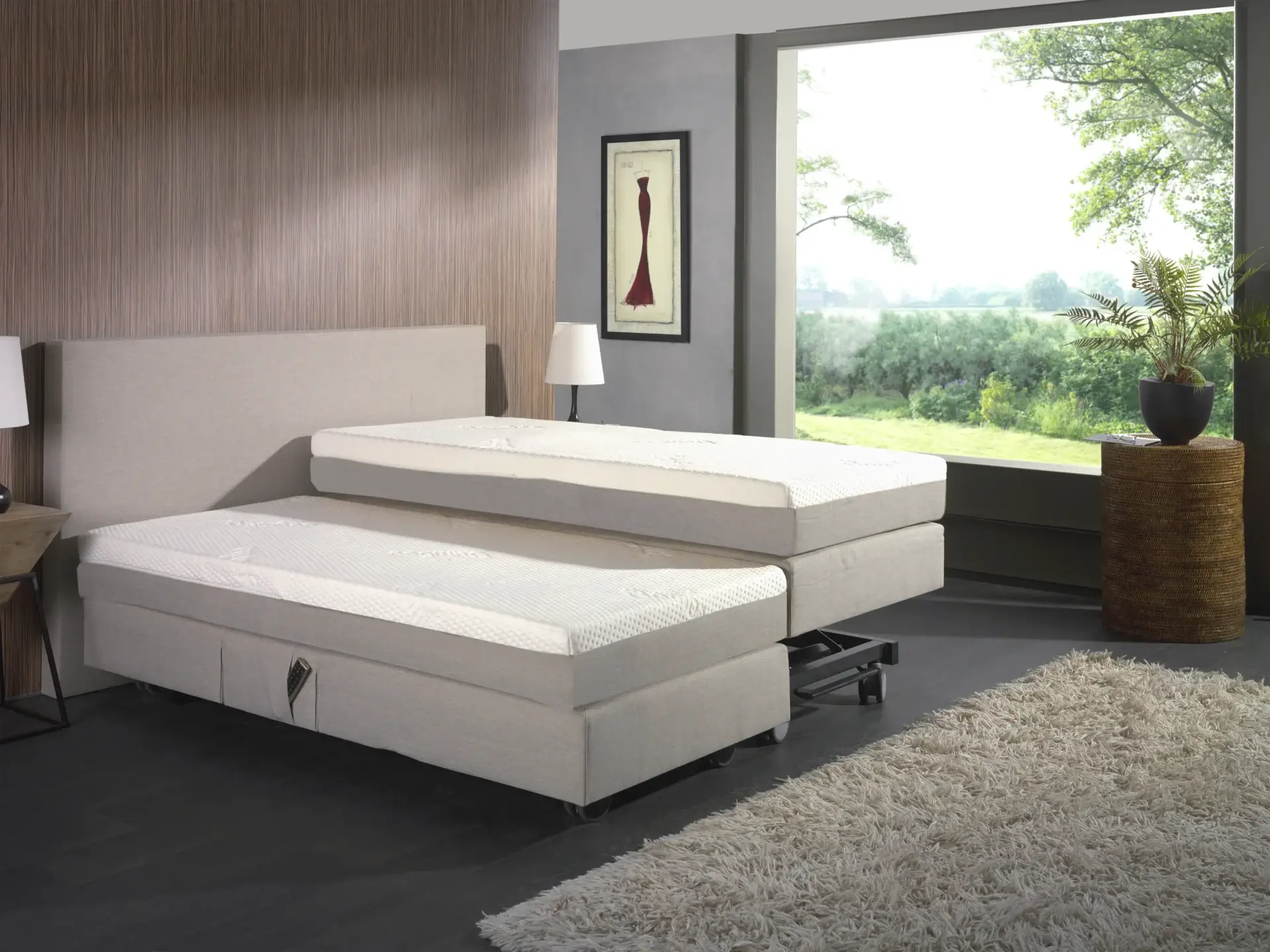 Lumina hoog-laag bed - Boxspring Atelier