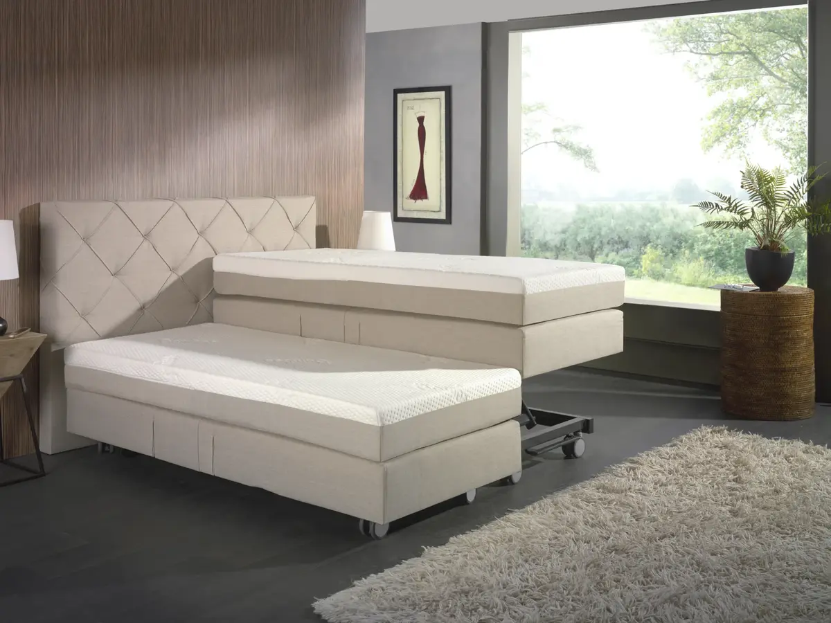Verlora Ivory hoog-laag bed - Boxspring Atelier